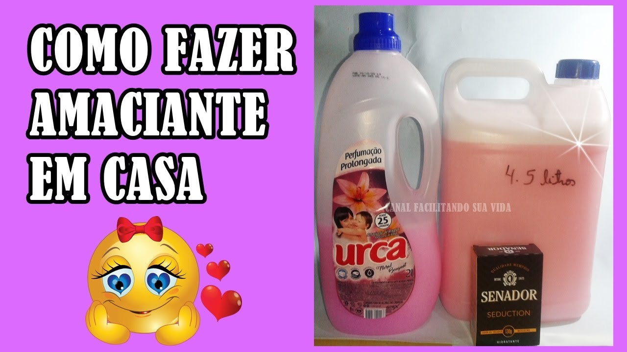 COMO FAZER SEU PRÓPRIO AMACIANTE -Amaciante com sabonete e suas roupas ...