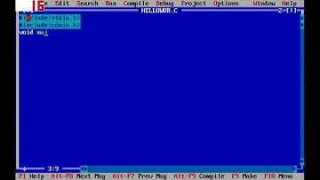 hello world program in turbo c