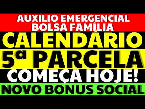 5 PARCELA CALENDÁRIO AUXÍLIO EMERGENCIAL BOLSA FAMÍLIA COMEÇA HOJE! NOVO BENEFÍCIO BÔNUS SOCIAL