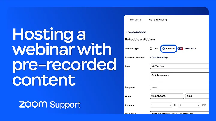 Hosting a webinar with pre-recorded content | Zoom