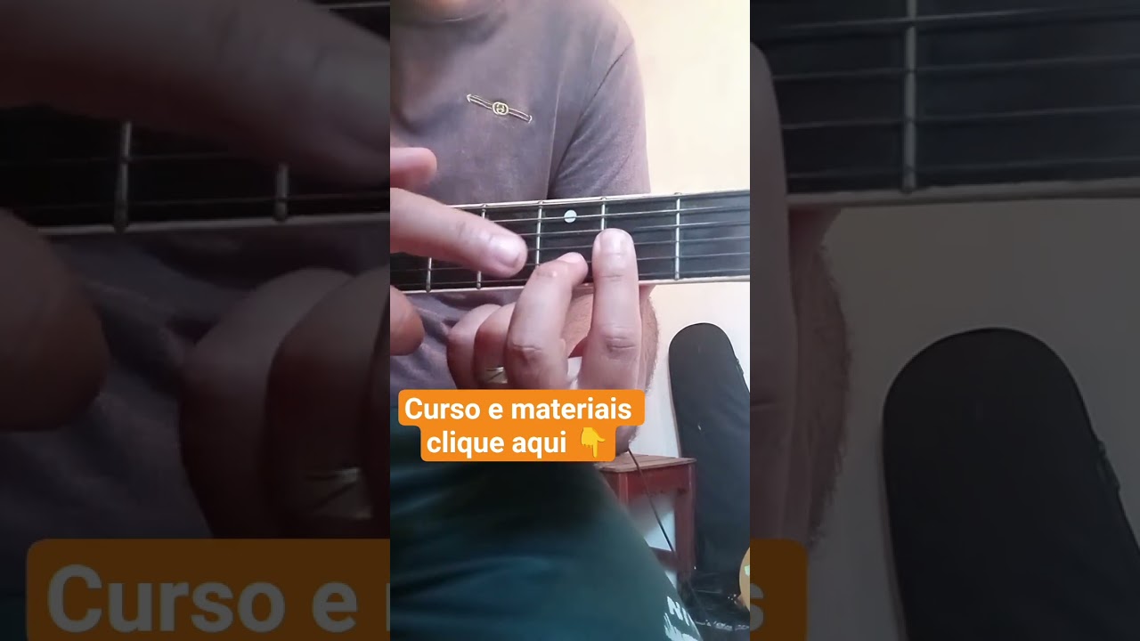 Aula de violão. como dedilhar uma música famosa no violão