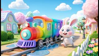 Rain & Train 🌧️🚂 | Magical Train Song for Kids | Rainy Day Adventure for Children
