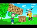 FALLING TREE TROLL In Minecraft! (Realistic Physics)