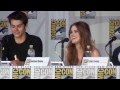 "What was it like to kiss Dylan O'Brian?" at the Teen Wolf panel SDCC 2013