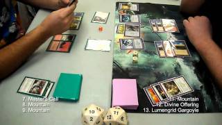 Magic the Gathering Full Gameplay MBS Pre-Release Quarters Game02 (1-29-2011)
