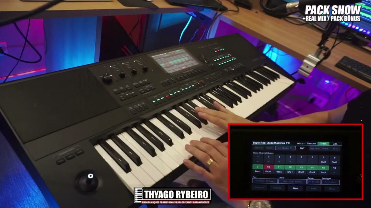 Como editar ritmos no Medeli Akx10 By Thyago Rybeiro