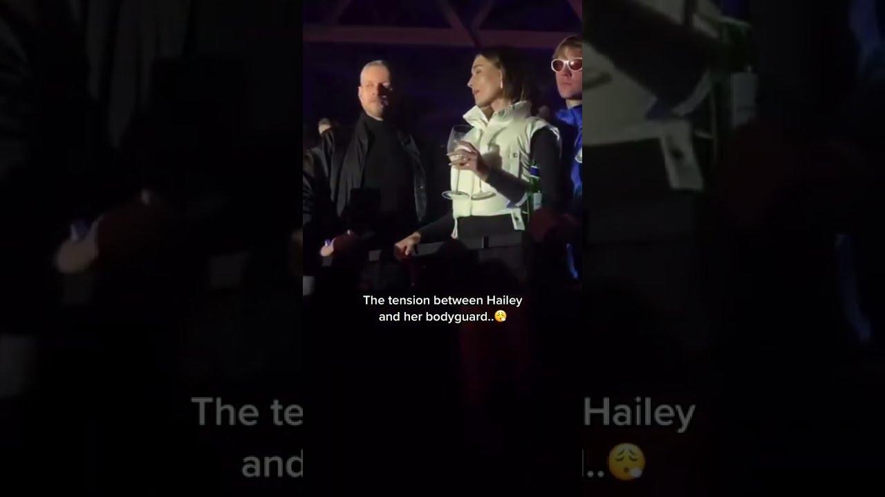 The tension between Hailey and her bodyguard... tiktok THE TRUTH