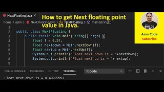 How to get Next floating point value in Java