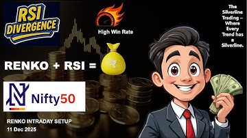 Renko + RSI Divergence = Big Profits $$ | Best Intraday Trading Setup | 11 Dec 2025 | #rsi #renko