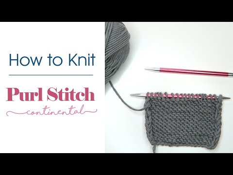 How To Knit Purl Stitch Continental Style Confessions