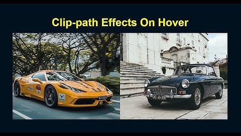 Clip-path Effects On Hover || Html & Css3