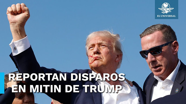 Donald Trump resulta herido tras escucharse disparos en mitin