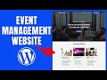 How to create an event management website with wordpress for free