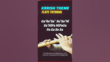 "Learn Krrish Theme on Flute – Super Easy!" #flutetutorial #short