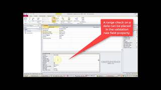 3 MS Access Data Validation, Lookup, Range, Input Mask on Table Fields