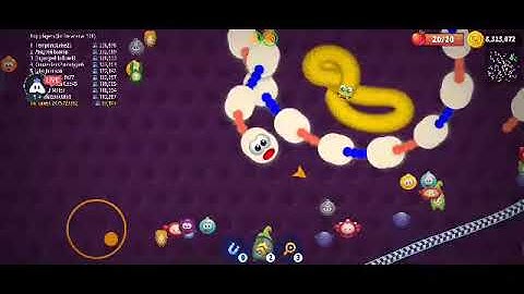 Wormszone.io live stream biggest worms hunting part (124) || Android / ios gameplay Walkthrough