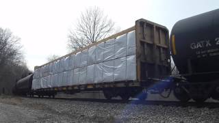 CSX Q643-30 with a Unique Load 4 Cars Back!!!