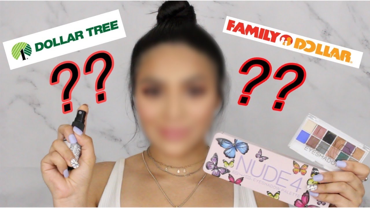 Full Face Using Dollar Tree & Family Dollar Makeup