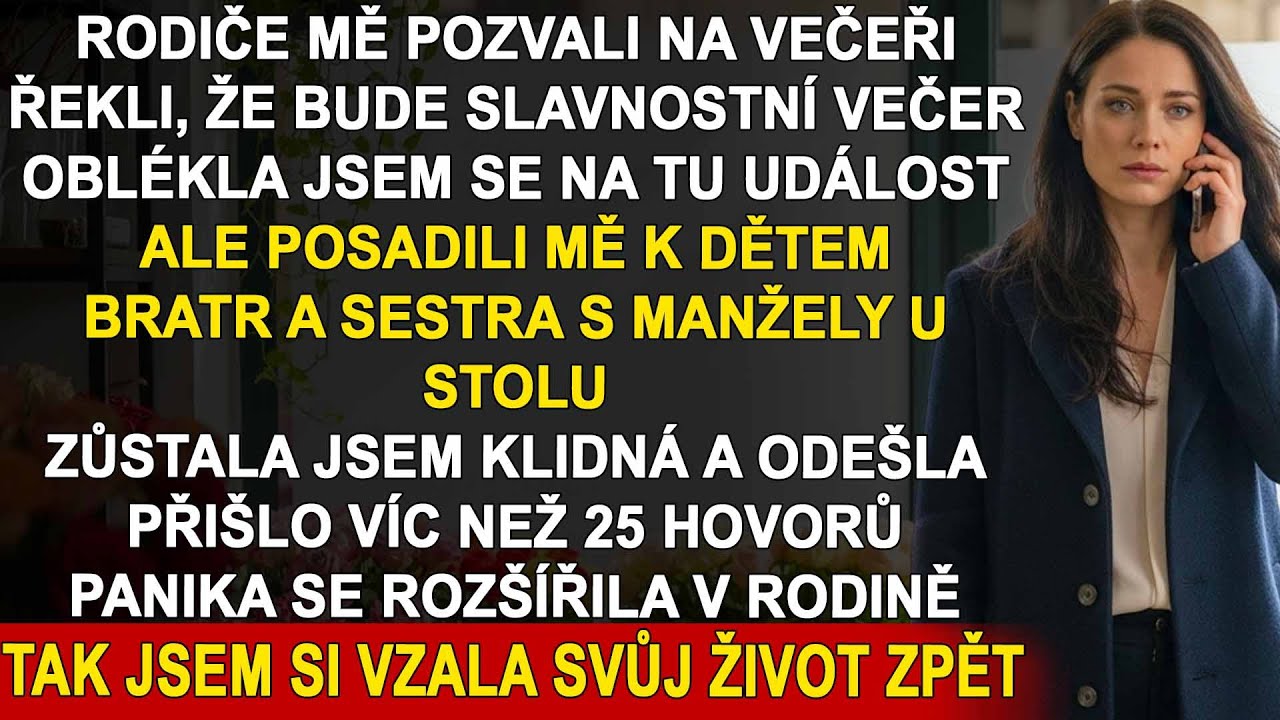 Posadili mě k dětskému stolu – a tehdy jsem se rozhodla odejít navždy.“
