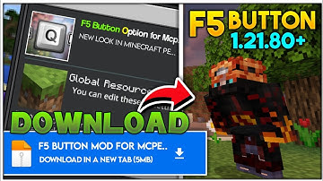F5 Button For Minecraft PE 1.21+! || F5 button For Mcpe 1.21 || F5 Button Mcpe
