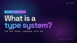 What is a type system The thing that catches bugs before you run the code.