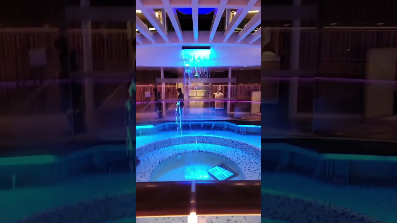 WATERFALL ABOARD P&O IONA #cruiseadventure #cruisevacation #cruisetour