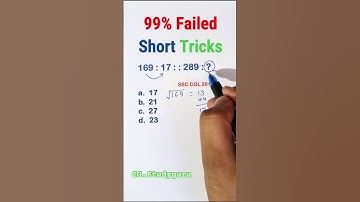 Analogy for SSC, RRB, NTPC, Group-D @CG.StudyGuru