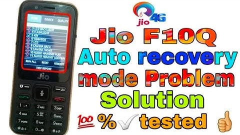 jio f10q auto recovery Mod problem solution 100% and hard reset