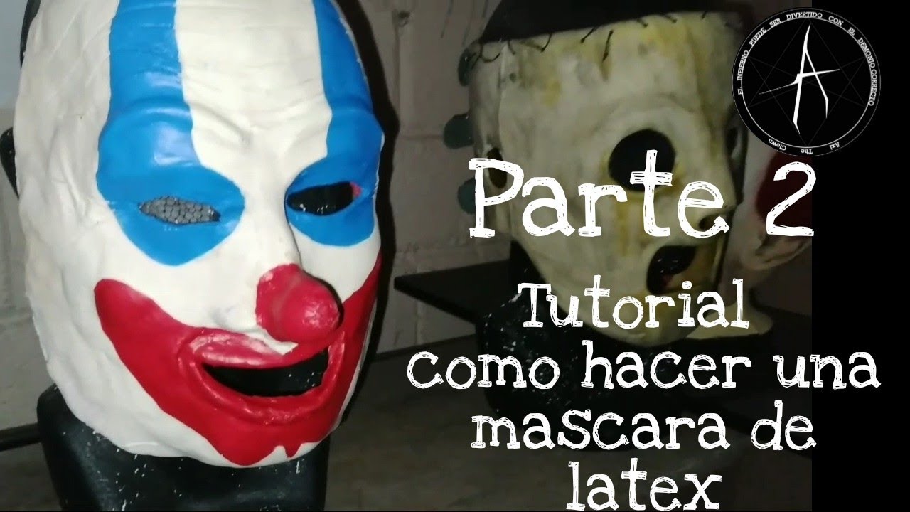 Tutorial como pintar una mascara de latex Halloween 2021 YouTube