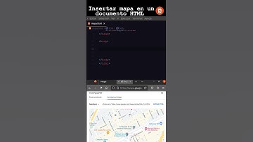 Insertar un mapa en un documento HTML