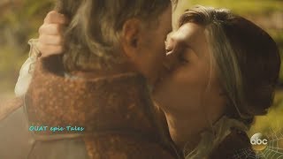 Once Upon A Time 7x04 Belle & Rumple Kiss at the Edge of Realms Season 7 Episode 4