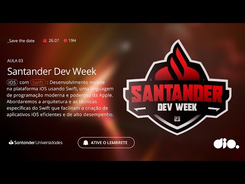 Santander Dev Week 2023 | Construa a tela inicial do app Santander em iOS com Swift