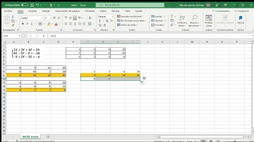 Gauss simple, excel