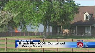 Brush fire in east Orange County contained