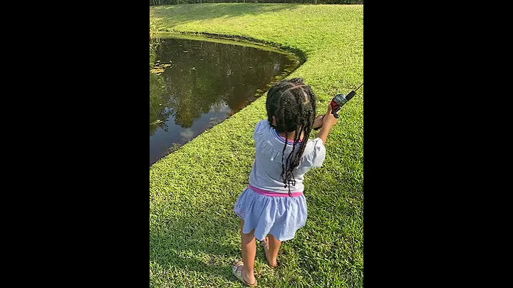 6yr old niece learned to cast a fishing reel/rod. She crushed it