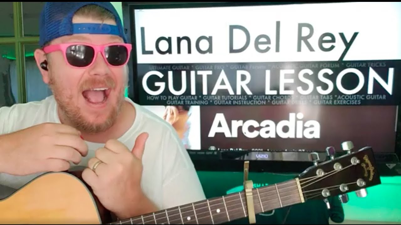 How To Play Arcadia Guitar Lana Del Rey // easy guitar tutorial beginner lesson chords