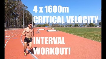 4 x 1600m MARATHON TAPER TRACK WORKOUT! Sage Canaday Ultra Training