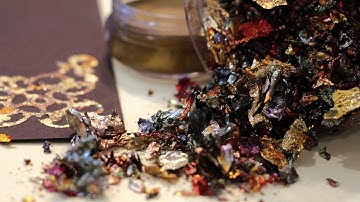 3 Cards Using Cosmic Shimmer Gilding Flakes