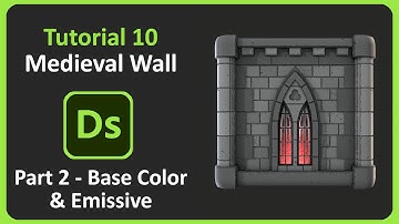 Substance Designer | Tutorial 10 - Medieval Wall | Part 2 - Base Color & Emissive
