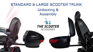 UNBOXING & ASSEMBLY: Standard & Large Mobility Scooter Storage Trunks by The Scooter Accessories