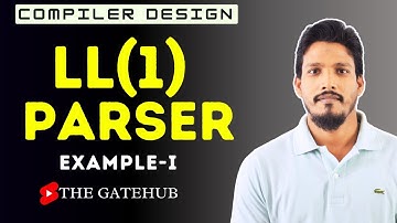 LL(1) parser | Example 1 | Top Down Parser | Compiler Design