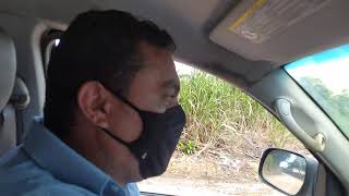 Usina Bom Jesus com Edson a caminho do Engenho matas, Pernambuco  8 de julho de 2021