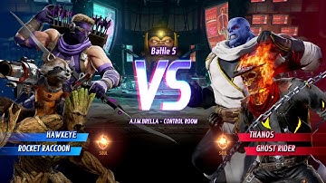 MARVEL VS. CAPCOM: INFINITE Hawkeye,Rocket Raccoon Alt. Costumes Gameplay In Arcade Mode