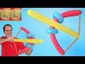 arco y flecha con globos - globoflexia facil - figuras con globos