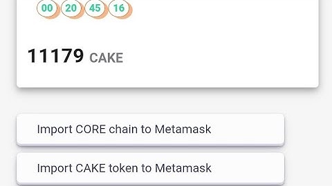 IMPORT CAKECORE TOKEN TO METAMASK AND CONNECT
