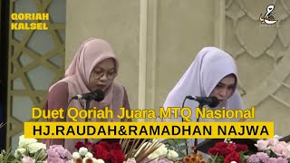 Duet Qoriah JUARA KALSEL | Hj. Raudah & Ramadhan Najwa || Isra Mi’raj Kenegaraan 2023