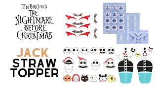 Nightmare Before Chritmas Collection Straw toppers