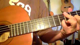 Flamenco tuning on classical guitar from 70s made in Japan