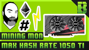 GTX 1050 Ti Ethereum Mining Overclock Settings Hashrate & Power Consumption | Asus Expedition 4gb