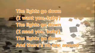 Video thumbnail of "The Lights go Down with lyrics"